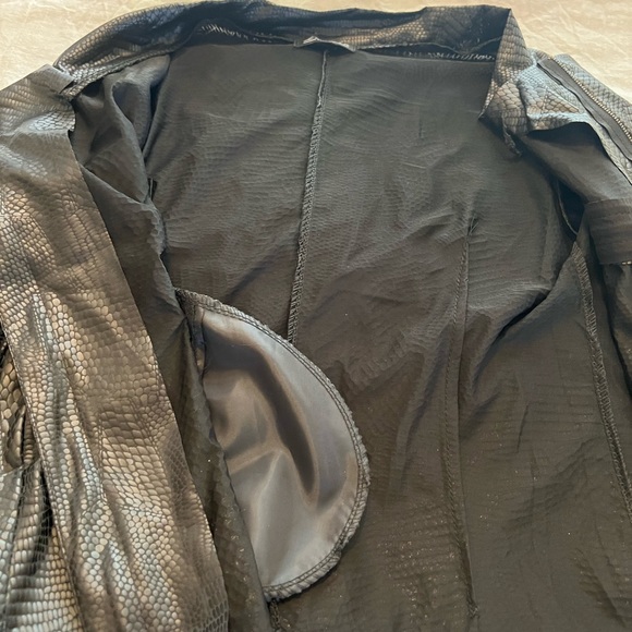 Lightweight leather look jacket - Picture 2 of 4